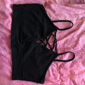 Black crop top